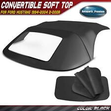 Convertible Soft Top with Plastic Window Black for Ford Mustang 1994-2004 2 Door picture