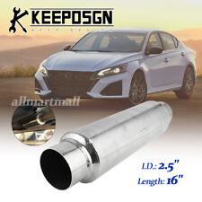 For Nissan Altima 2.5'' In/Outlet Muffler Resonator Exhaust 16'' Deep Tone Quiet picture