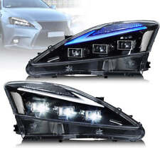 For 2006-2013 Lexus IS250 IS350 ISF w/Startup VLAND Headlights Projector LED DRL picture