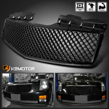 Fits 2003-2007 Cadillac CTS CTS-V Glossy Black Mesh  Bumper Front Hood Grille picture