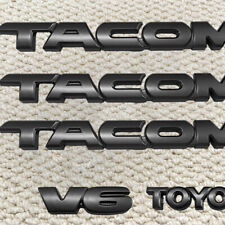 5PCS Matte Black Overlay Badge For Tacoma 2005-2015 Kit Emblem Nameplate Letters picture