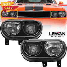 Headlights For 2008-2014 Dodge Challenger Headlamps Halogen Pair Left+Right Side picture