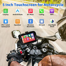 Touch Screen GPS Portable Motorcycle Navigator Wireless CarPlay Waterproof 5