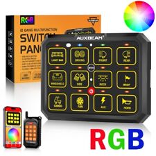AUXBEAM 12 Gang RGB Switch Panel LED Light Bar bluetooth APP & Remote Control picture