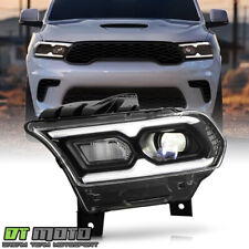 For 2021-2024 Dodge Durango Black w/Halogen Turn Signal LED Headlight - Driver picture