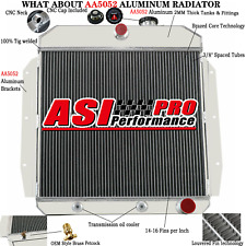 ASI 4 Row Aluminum Radiator For 1955-1959 Chevy/GMC 100/150 Apache C/K Truck picture