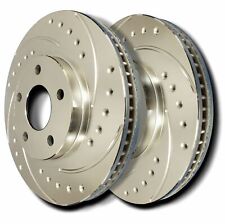 SP Performance F28-247-P Drilled Slotted Brake Rotors Zinc Coating L/R Pr Rear picture