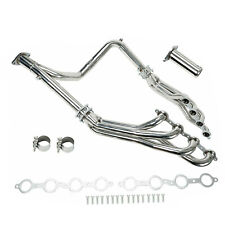 For Chevy GMC 07-14 4.8L 5.3L 6.0L Long Tube Stainless Steel Headers w/ Y Pipe picture