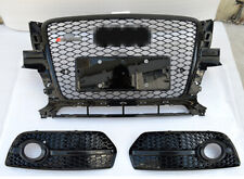 For Audi Q5 RSQ5 Front bumper grille Honeycomb Grill +Fog Lights 2009 2010 -2012 picture