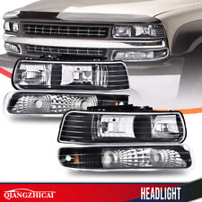 Fit For 1999-2002 Chevy Silverado Corner Headlights + Signal Bumper Lamp 1Pair picture