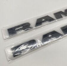 2x Black Front Door Side Letters Emblems For RAM 1500 2500 3500 2019-2023 Badges picture