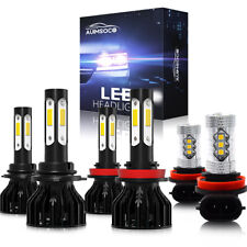 For Nissan Maxima 2009-2014 6000K LED Headlight Hi/Lo + Fog Light Bulbs Combo 6x picture