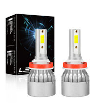 2pcs H11 H8 H9 LED Headlight Kit High Low Beam Bulbs Super Bright 6000K White picture