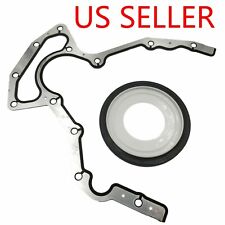 Rear Main Seal Block Cover Gasket Kit For BS40640 JV1657 LS 4.8 5.3 6.0L LS2 LS3 picture