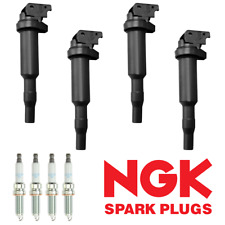 4 Ignition Coil & NGK Iridium Spark Plug for BMW 228i 320i 328i 428i 528i UF592 picture