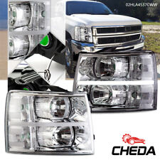 1 Pair Fit For 07-14 Chevy Silverado 1500/2500/3500 LED DRL Strip Headlights picture