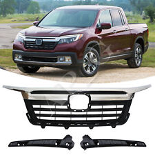 Fits 2017-2020 Honda Ridgeline Front Upper Grille Assembly Chrome #104-60819B-IC picture