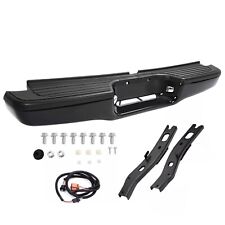 Rear Steel Step Bumper For Toyota Tacoma 1995-2004 Truck Black Complete Assembly picture