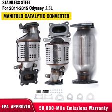 Fits 2011-2015 Honda Odyssey 3.5L Complete Catalytic Converter set EPA R&L REAR picture