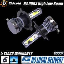 2pcs H4 9003  LED Headlights Bulbs Kit High and Low Beam Super Bright 8000K Blue picture