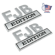 2pc FJB Edition 3D Letters Emblem Badge Truck Tailgate Car Decal Bumper Stickers picture
