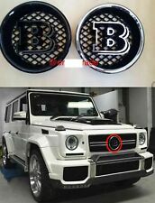 RED/BLACK Brabus B Grille Badge Emblem Fit 1985-2014 W463 G63 G65 G500 G550 picture