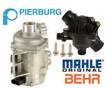 Pierburg Electric Engine Water Pump & BEHR Thermostat & 3-Bolt Kit For BMW picture