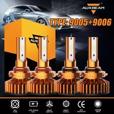 AUXBEAM 9005+9006 LED Headlight Kit Bulbs for Chevy Tahoe Silverado 1500 2003-06 picture