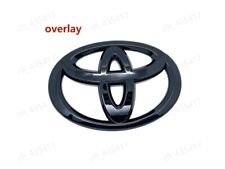 Overlay  Gloss Black out Front Grille Emblem Badge for 2022 2023 2024 Tundra picture