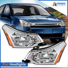 For 2008-2011 Ford Focus Sedan & Coupe Chrome Headlight Assembly Left & Right picture