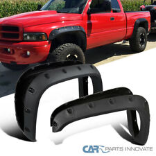 Fits 94-01 Ram 1500 2500 3500 Rough Texture Bolt-On Pocket Style Fender Flares picture