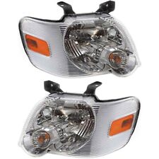 Headlight Set For 2006-2010 Ford Explorer Driver and Passenger Side w/ bulb picture