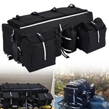 ATV Rear Rack Cargo Bag Gear Luggage Bag Storage Pack w/ Reflective Strips picture