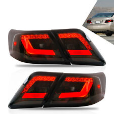 Smoke Pair LED Tail Lights For 2006-2011 Toyota Camry Lamps Lens Rear Brake picture