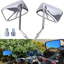 Chrome Rectangle Metal Motorcycle Side Mirrors For Honda Shadow Spirit 750 1100 picture