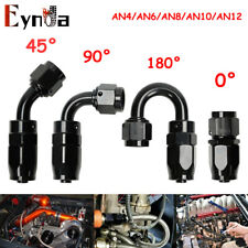AN4 AN6 AN8 AN10 AN12 PTFE Fuel Hose End Fitting Adapter 0 45 90 180 Degree picture