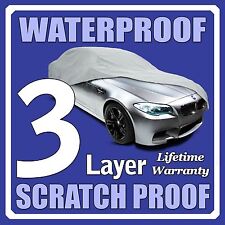 3 Layer Car Cover Breathable Waterproof Layers Outdoor Indoor Fleece Lining Fig picture