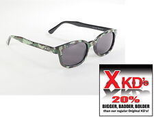 X KD’S BIKER CAMOUFLAGE SUNGLASSES 20% LARGER FREE SOFT CASE CAMO FRAME  picture