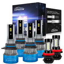 For 2011-2015 Nissan Armada 6X LED Headlight + Fog Light Bulbs Combo Kit 6000K picture
