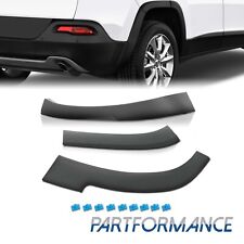 3PCS Rear Right Side Wheel Flare Fascia Molding Set For Jeep Cherokee 2014-2019 picture