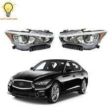 Headlights Headlamps Assy Left Side&Right Side For 2014-2016 2017 Infiniti Q50 picture