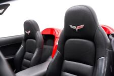 Corvette C6 Z06 2005-2011 Synthetic Leather Sports Seat Covers In Black Colour picture