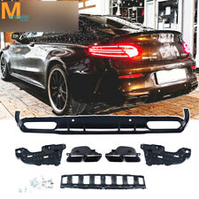 C63 AMG Rear Diffuser w/Muffler Tips For Benz C205 C Class Coupe AMG LINE 15-18 picture