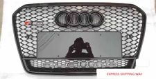 For Audi A5 S5 RS5 2013 - 2016 Honeycomb Grille Grill Black Grill quattro Rings picture