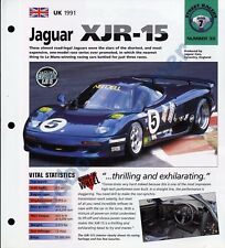 Jaguar XJR-15 IMP Hot Cars Brochure Specs 1991 Group 7, No 33 picture