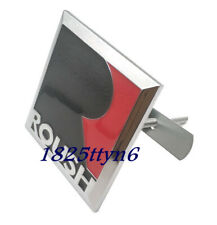 For Mustang R ROUSH Car Front Grille Metal Square Emblem Badge Black Red picture