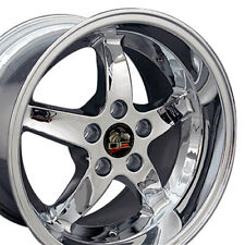 17x10.5/17x9 Rims Fit Mustang Cobra R DD Style Chrome Wheel SET picture