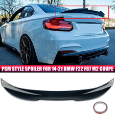 Fit For 14-21 BMW F22 2 SERIES F87 M2 PSM Style Gloss Black Trunk Spoiler Wing picture