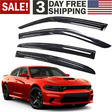 4x Window Visors Sun Rain Guards Vent Shade Fits for 2011-2022 Dodge Charger picture