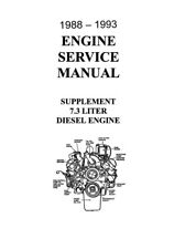1988 1992 1993 Ford 7.3 Diesel Engine Shop Service Repair Manual picture